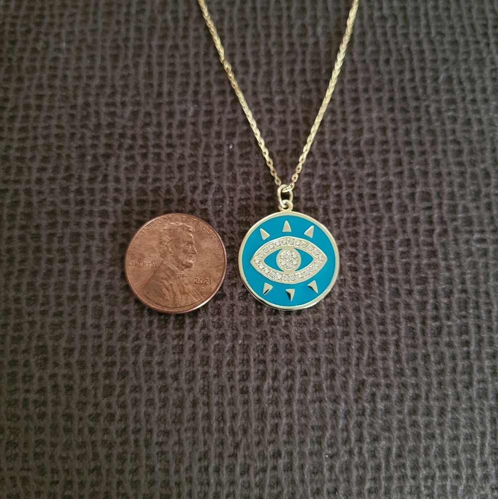 Stella Rose🌹Evil😈 Eye👁 Pendant Necklace - NWT - Picture 5 of 12